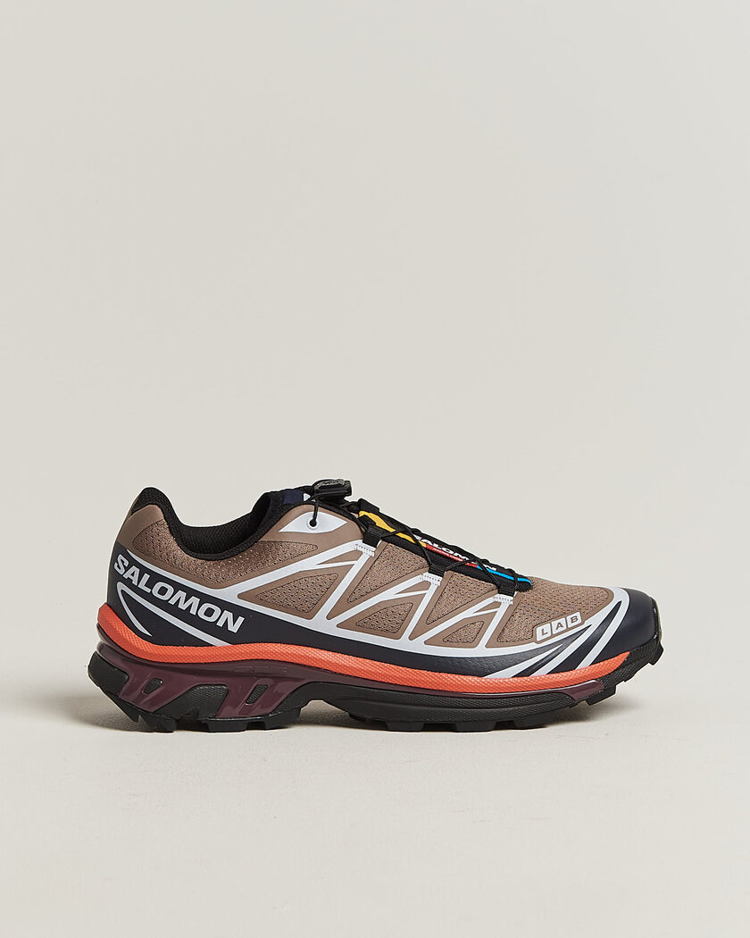 Salomon XT-6 Sneakers Walnut/Huckleberry hos CareOfCarl.no