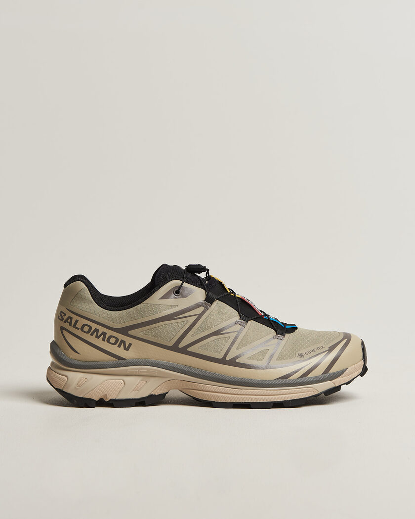 Salomon XT-6 GTX Sneakers White Pepper/Silver Sage – Grønn