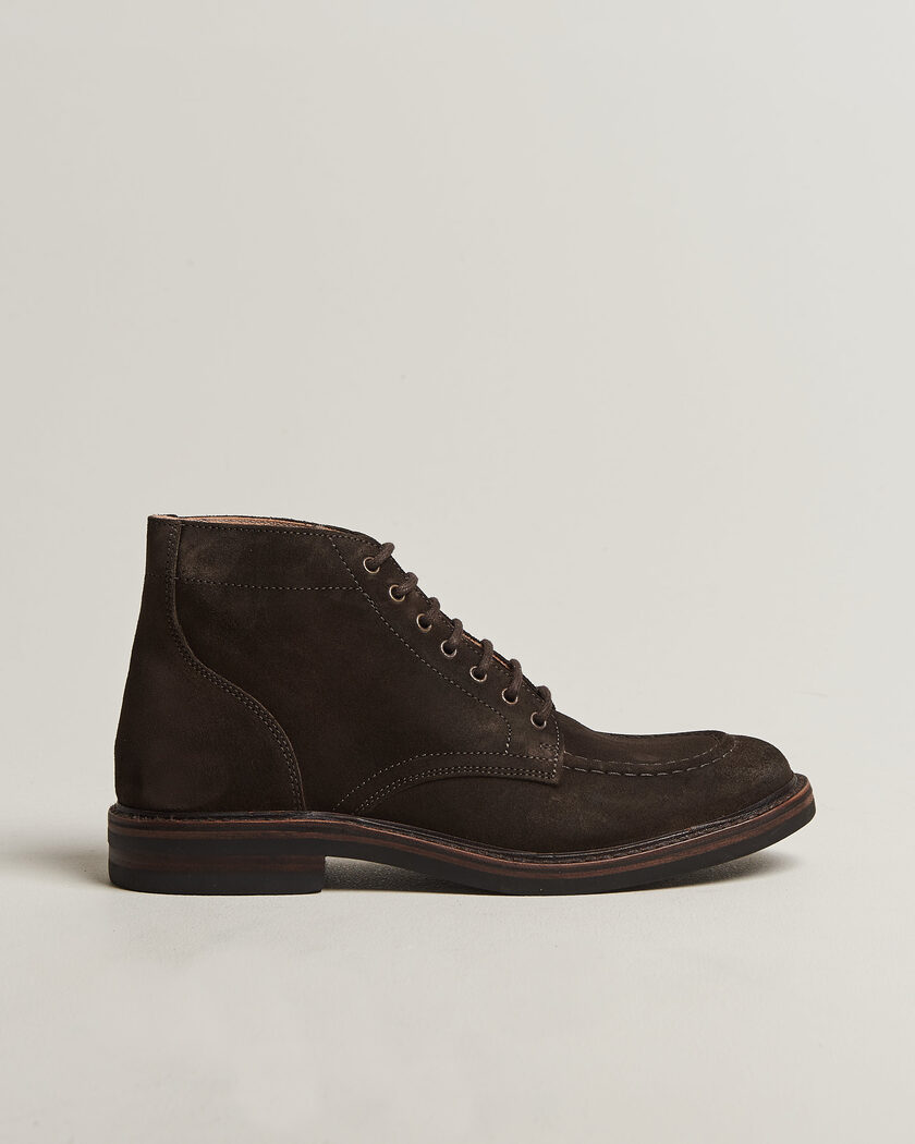 Astorflex Nuvoflex Dainite Lace Up Boot Dark Brown Suede – Brun