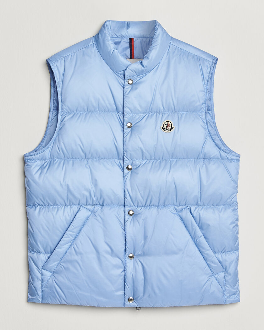 Moncler Tuquerouye Down Vest Light Blue – Blå