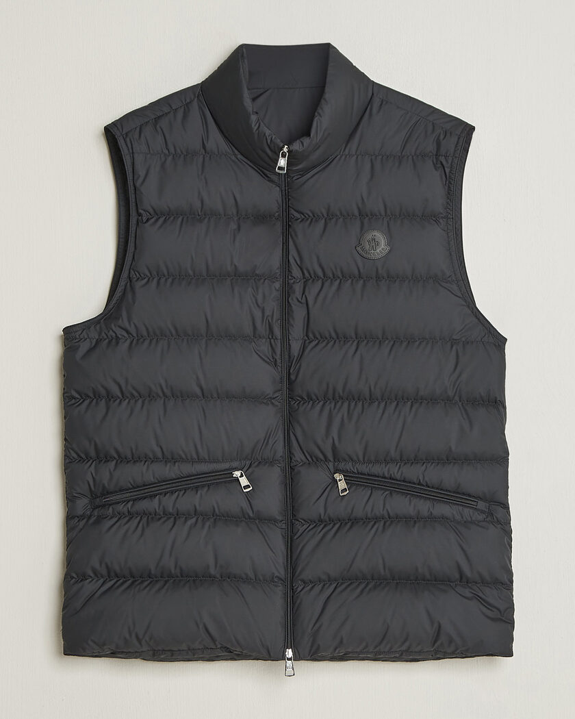 Moncler Treompan Down Vest Black – Svart