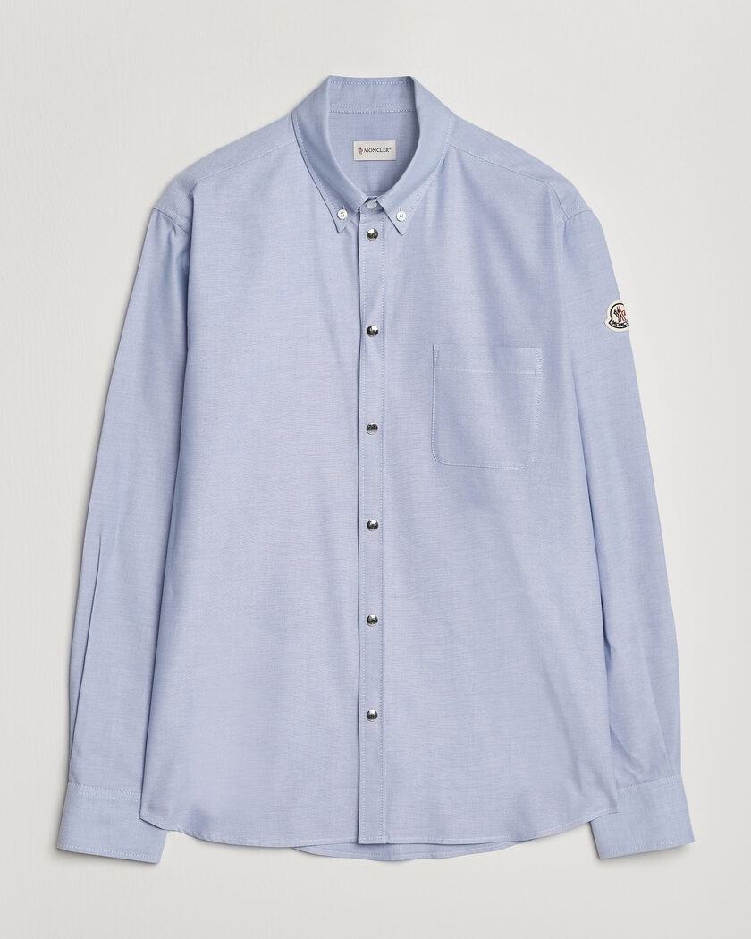 Moncler Popeline Shirt Light Blue – Blå