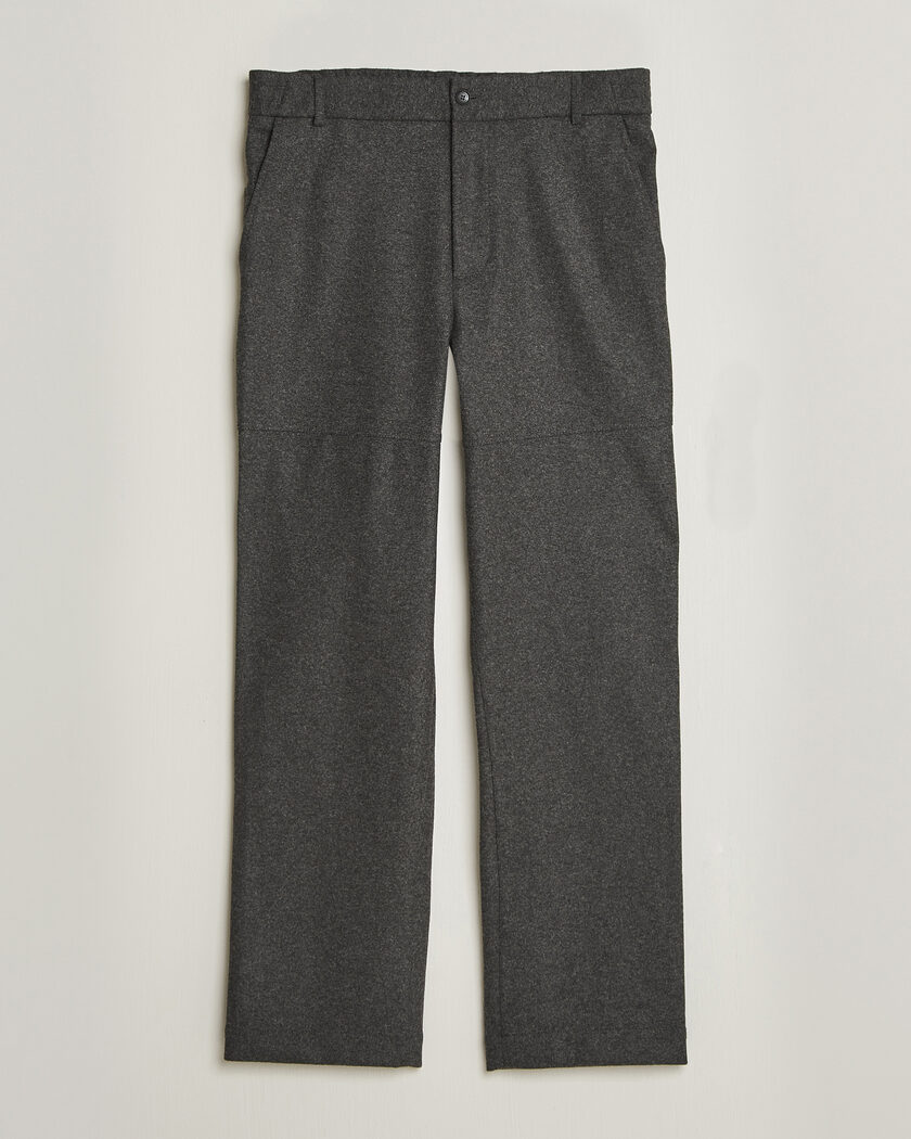 Moncler Flannel Trousers Charcoal – Grå
