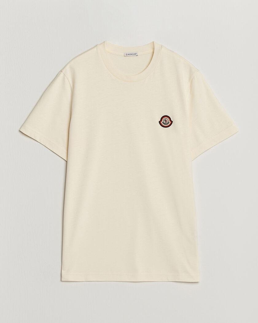 Moncler Logo T-Shirt Off White – Hvit