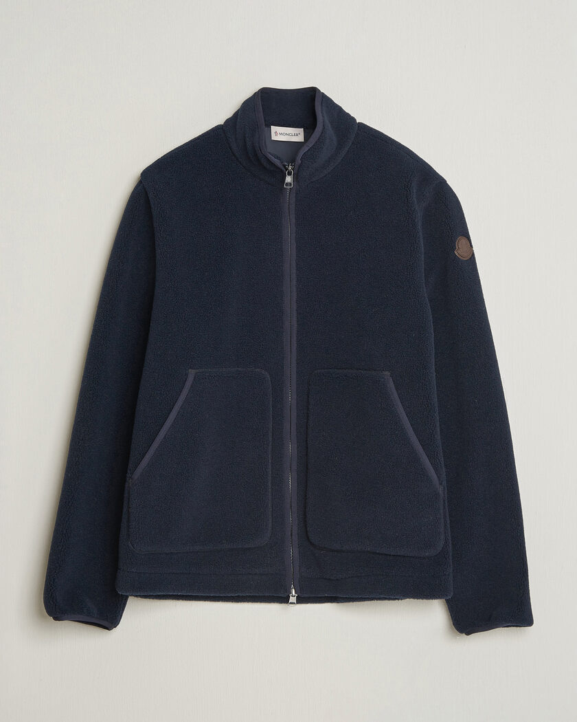 Moncler Full Zip Fleece  Navy – Blå