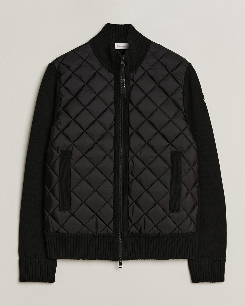  Moncler Quilted Hybrid Jacket Black – Svart