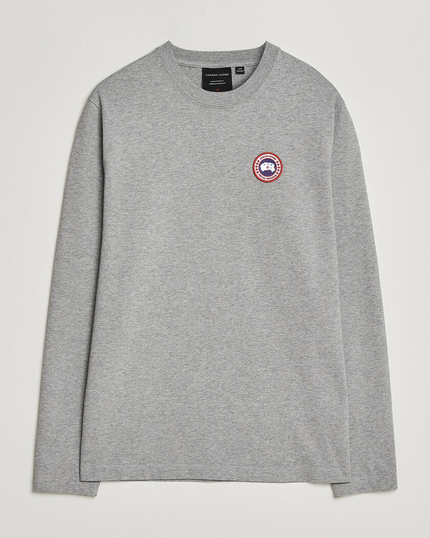 Canada Goose Vantage Long Sleeve T-Shirt Stone Heather – Grå
