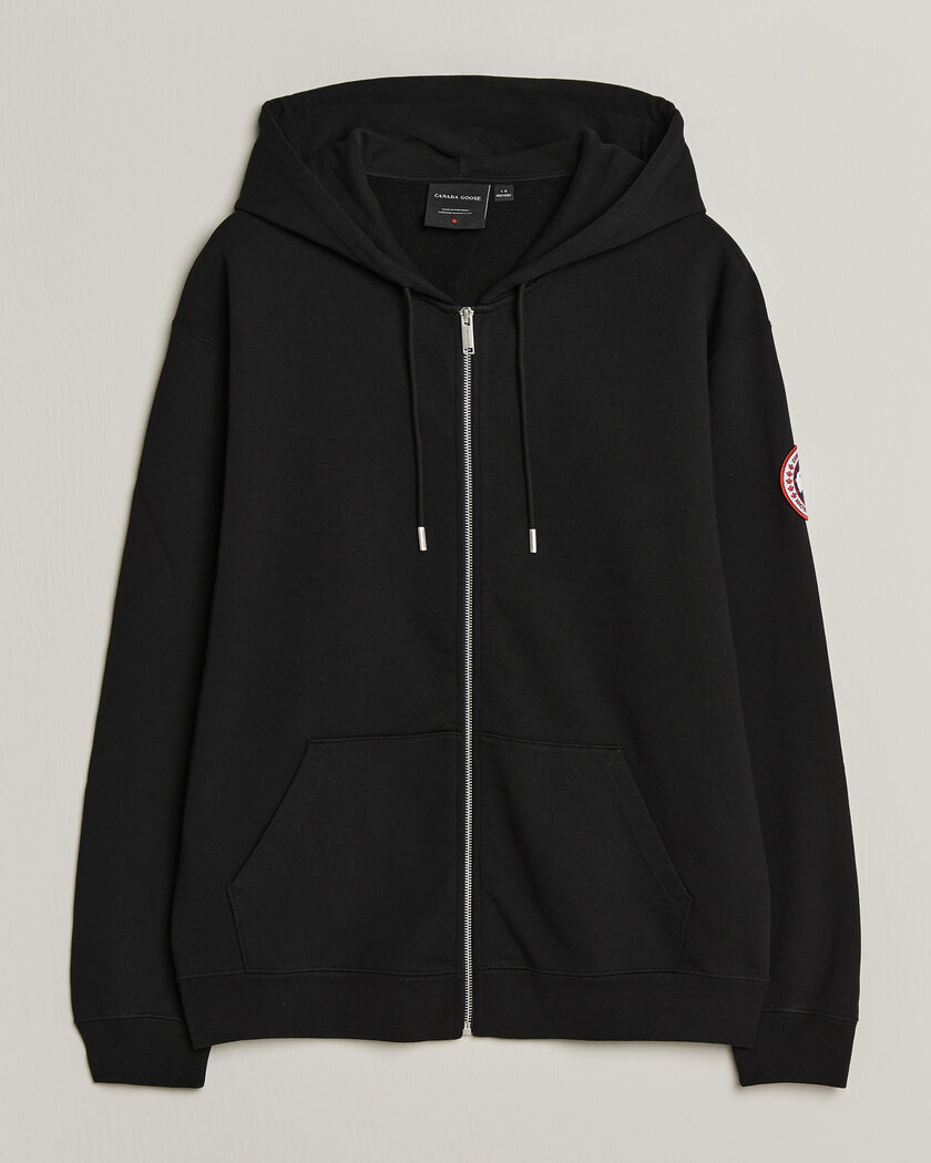 Canada Goose Loon Full Zip Hoodie Black – Svart