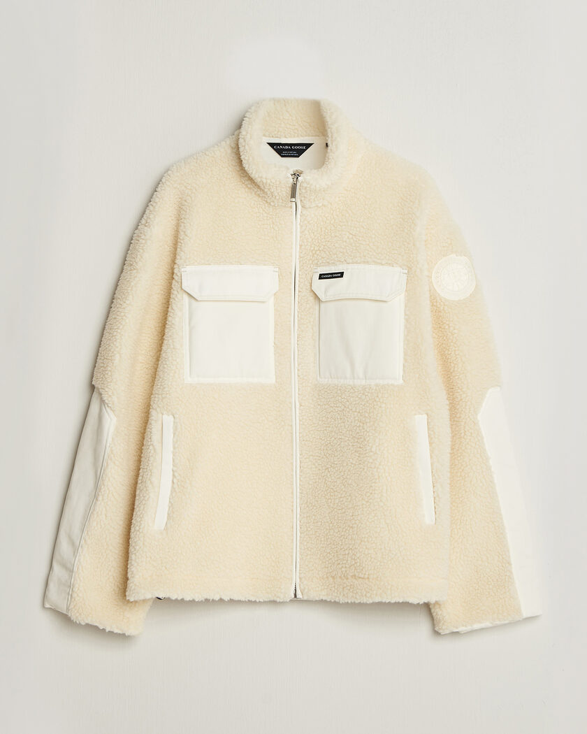  Canada Goose Harrier Fleece Jacket Bone – Hvit
