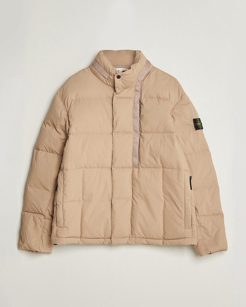 Stone Island Cotton/Nylon Padded Down Jacket Biscuit – Beige