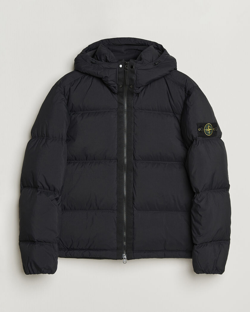 Stone Island Matt Ripstop Cordura Down Jacket Black – Svart