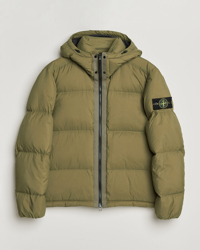 Stone Island Matt Ripstop Cordura Down Jacket Green – Grønn