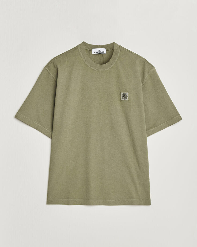 Stone Island Combed Organic Cotton T-Shirt Miltary Green – Grønn
