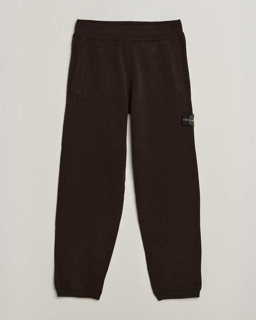 Stone Island Plush Stitch Stretch Wool Pants Coal Grey – Brun