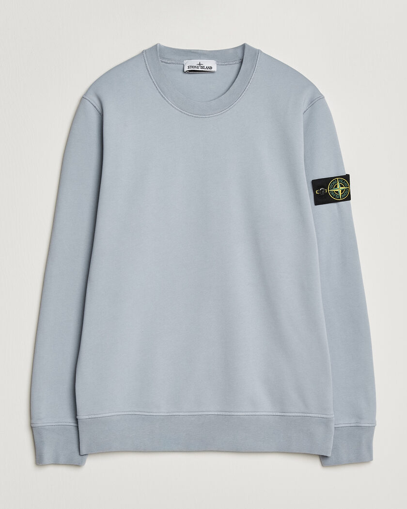 Stone Island Garment Dyed Fleece Sweatshirt Ash Grey – Grå