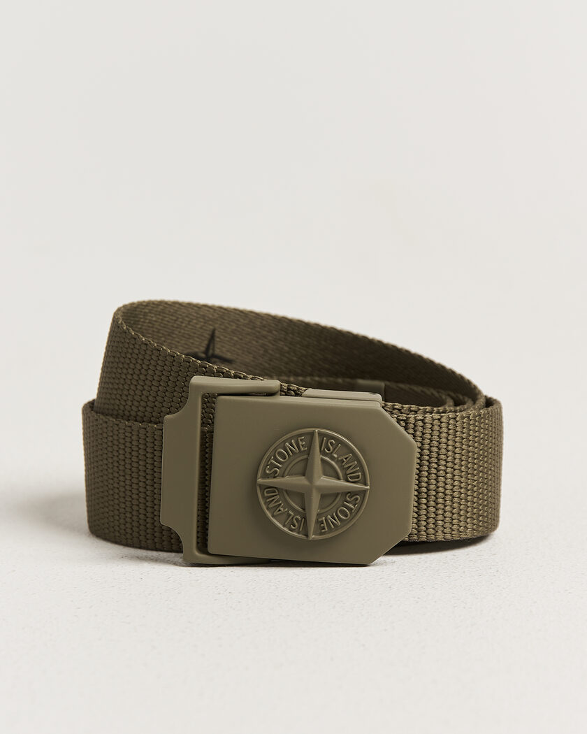 Stone Island Textile Belt Military Green – Grønn