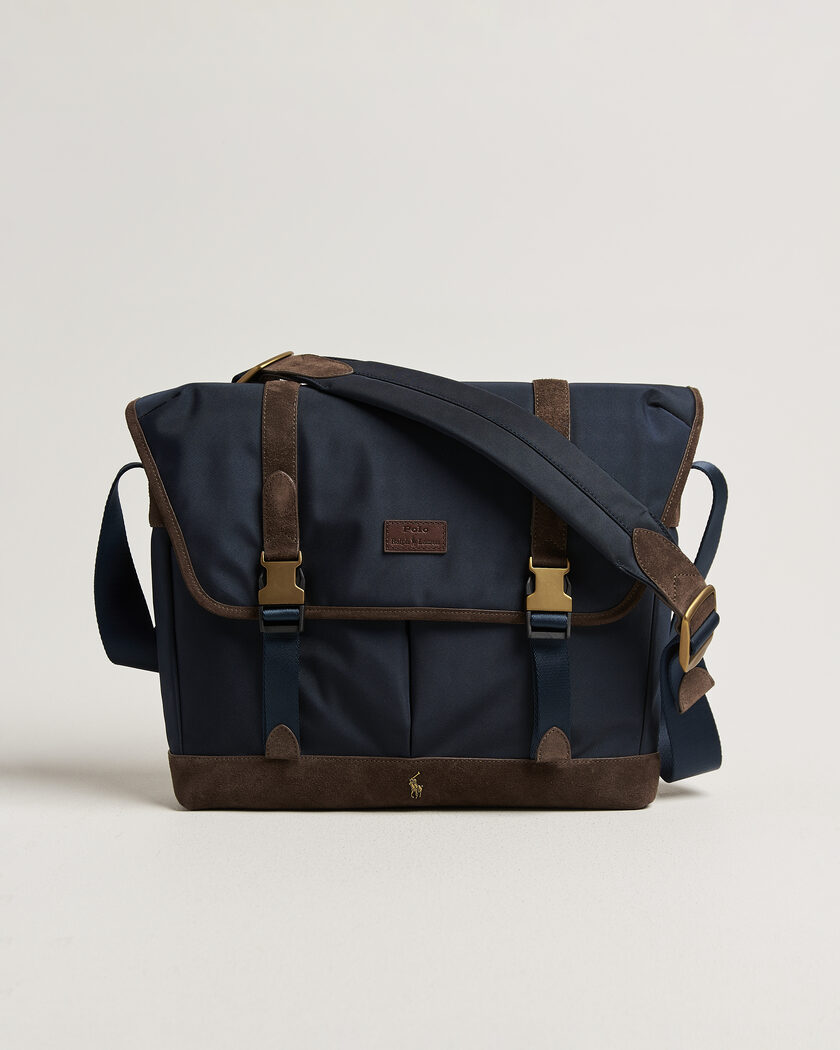 Polo Ralph Lauren Messenger Duffle Bag Newport Navy/Brown – Blå
