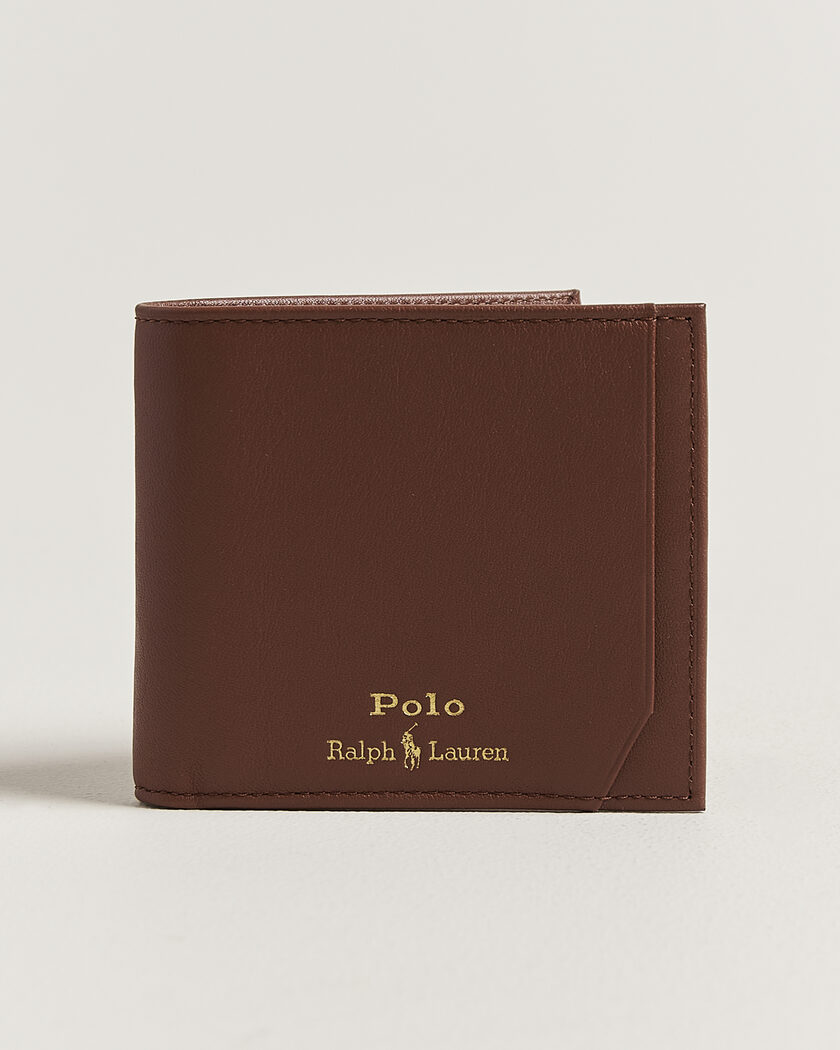 Polo Ralph Lauren Smooth Leather Wallet Saddle – Brun