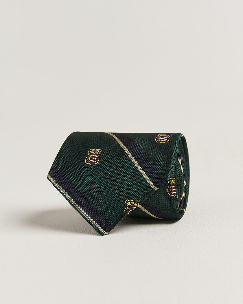 Polo Ralph Lauren Silk Club Sword Tie Dark Green – Grønn