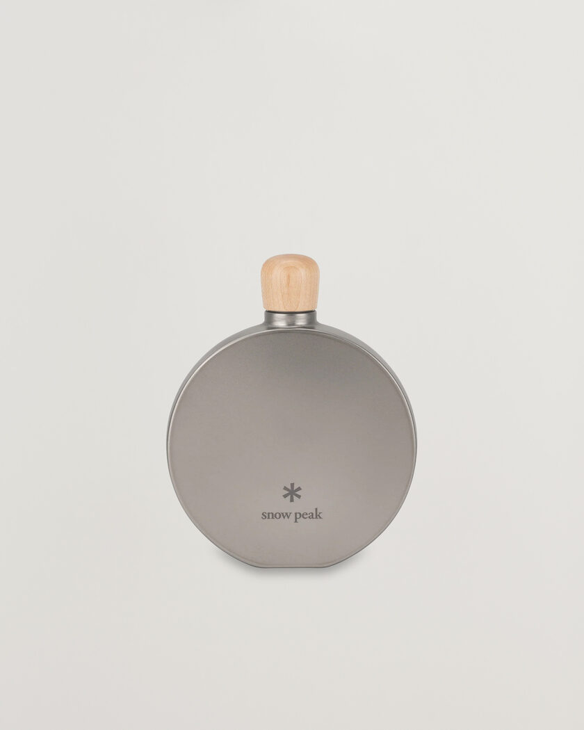 Snow Peak Curved Flask Titanium – Sølv