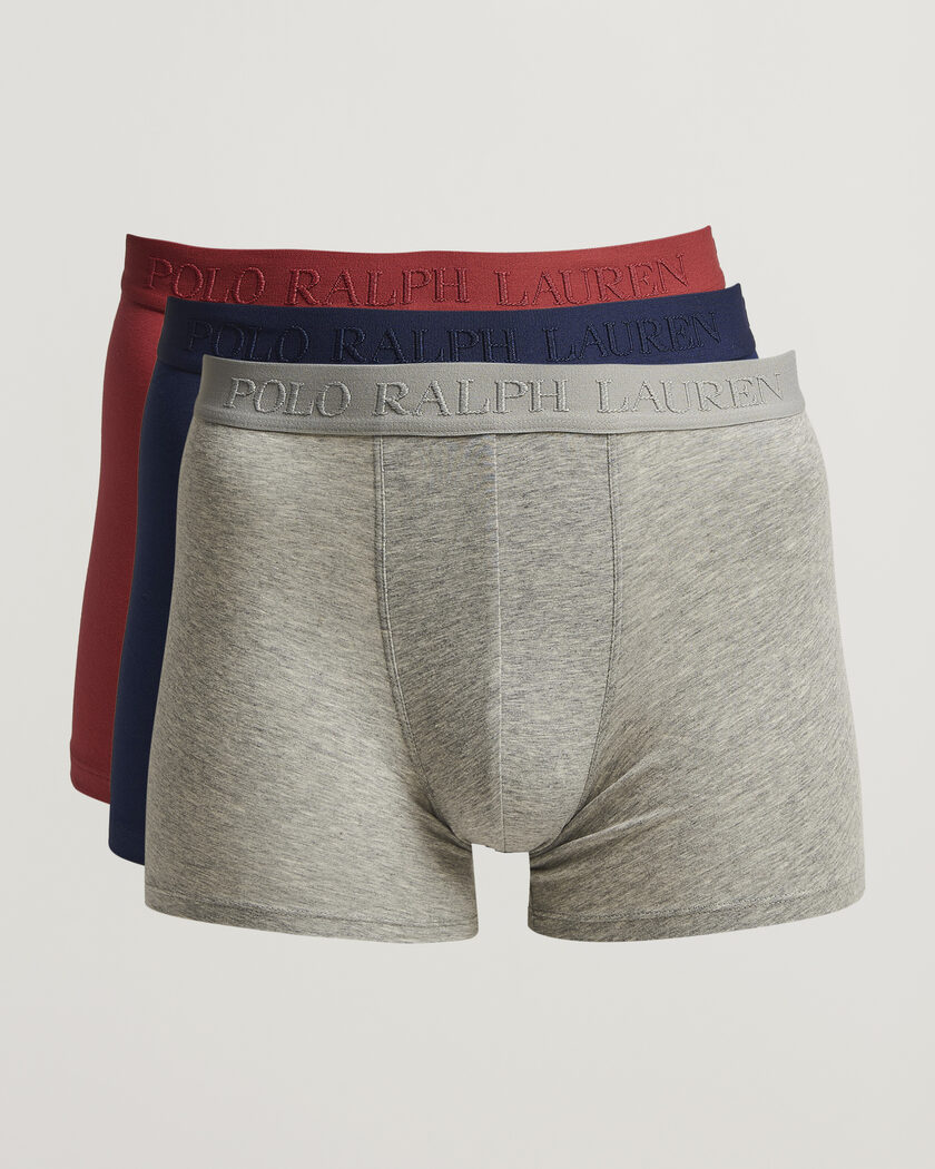 Polo Ralph Lauren 3-Pack Boxer Briefs Navy/Red/Grey – Flerfarget