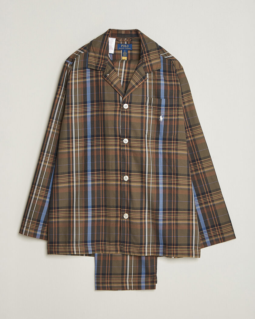 Polo Ralph Lauren Pyjamas Set Olive Brown Multi – Flerfarget