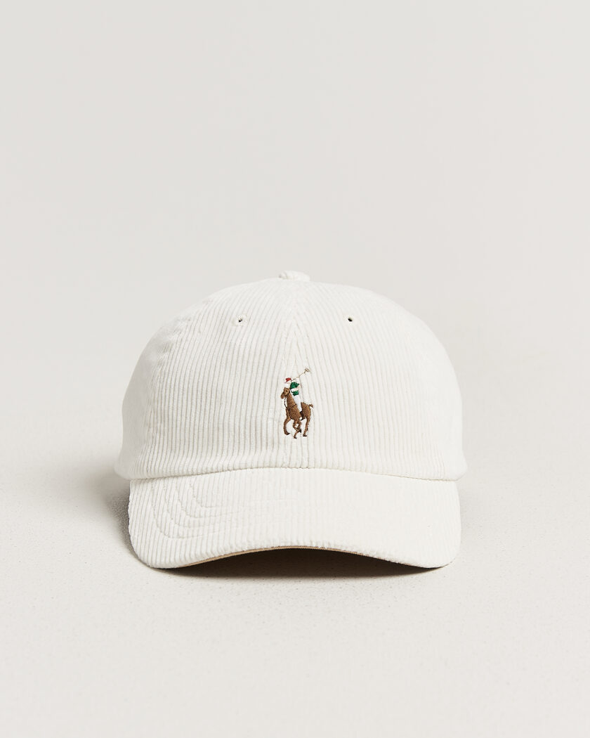 Polo Ralph Lauren Corduroy Cap Warm White – Hvit