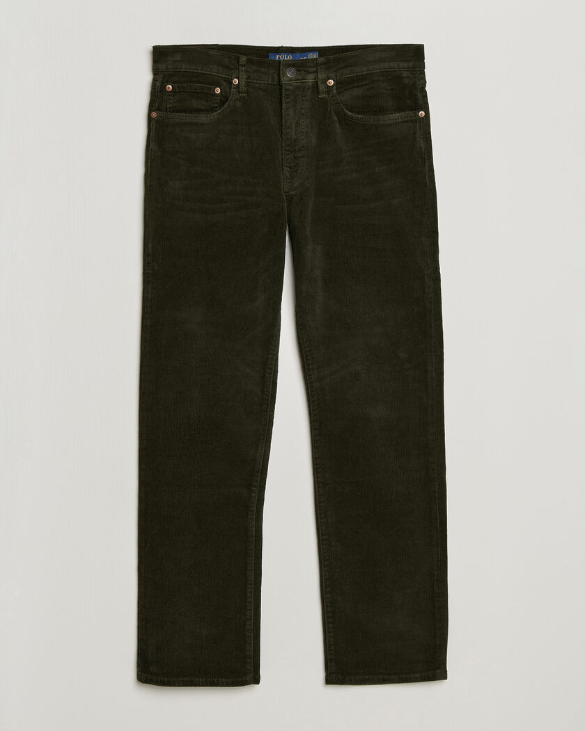 Polo Ralph Lauren Stretch Corduroy Straight Fit Pants Estate Olive – Grønn