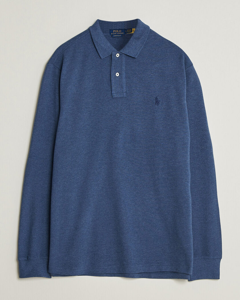 Polo Ralph Lauren Slim Fit Long Sleeve Polo Newport Navy hos