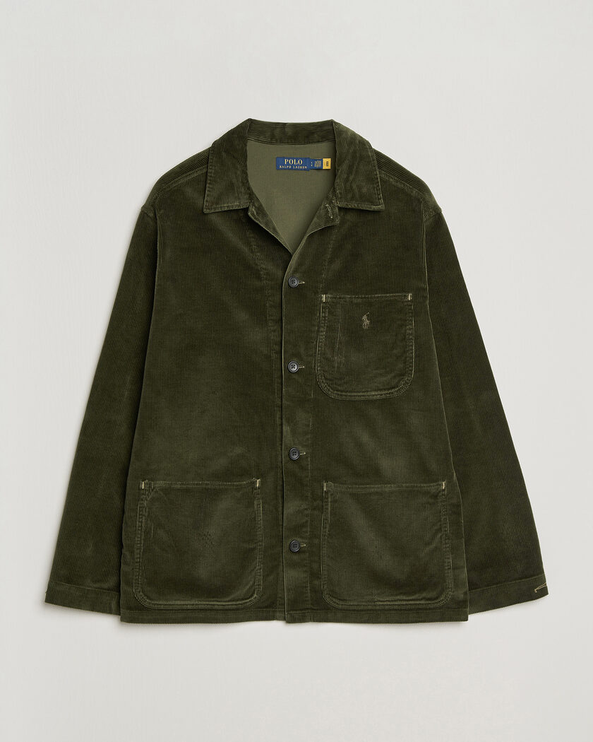 Polo Ralph Lauren Corduroy Overshirt Company Olive – Grønn