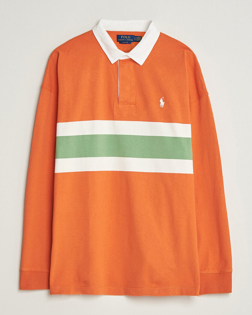 Polo Ralph Lauren Knitted Jersey Rugby Shirt Solar Sky Multi – Oransje