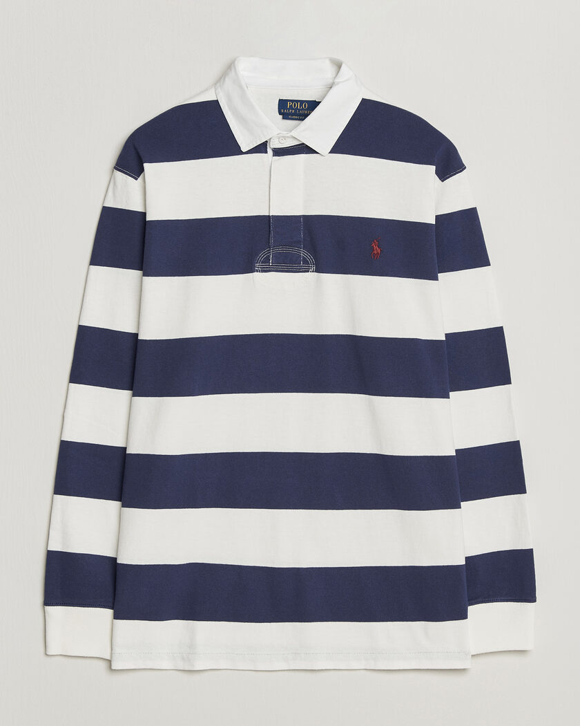 Polo Ralph Lauren Striped Jersey Rugger Cream/Navy – Flerfarget