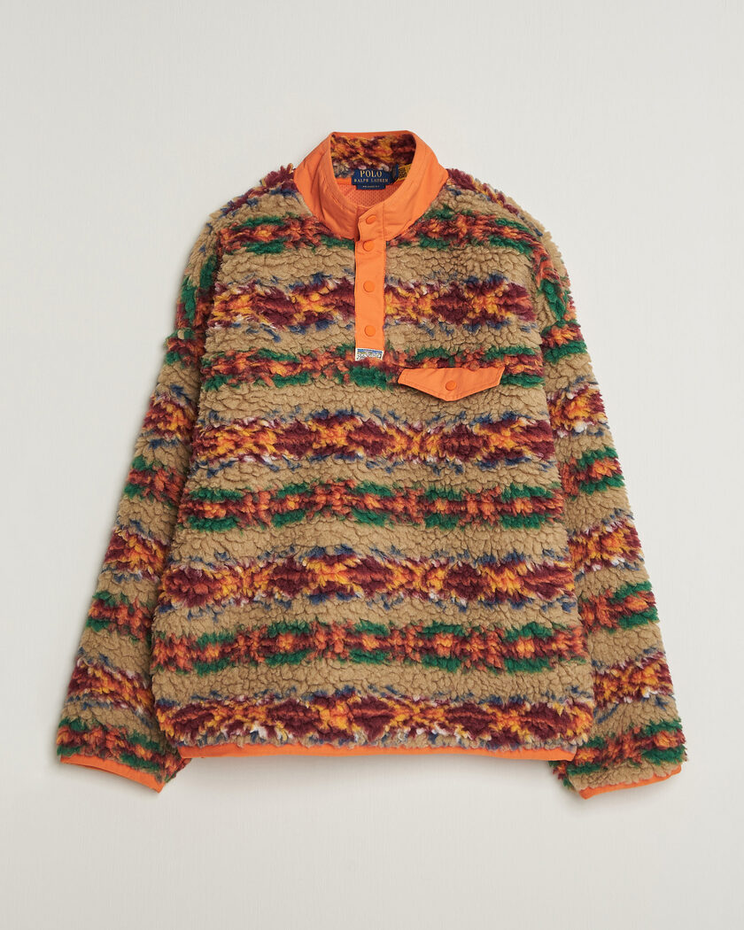 Polo Ralph Lauren Shaggy Hi Pile Red Rock Fairisle – Flerfarget