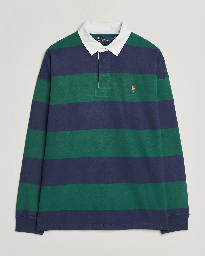 Polo Ralph Lauren Jersey Knitted Rugby Pullover Green/Cobolt – Flerfarget