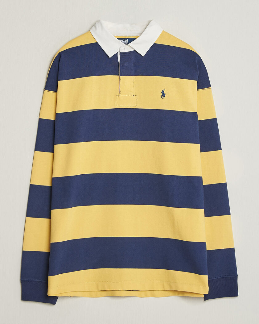 Polo Ralph Lauren Jersey Knitted Rugby Pullover Yellow/Cobolt – Flerfarget