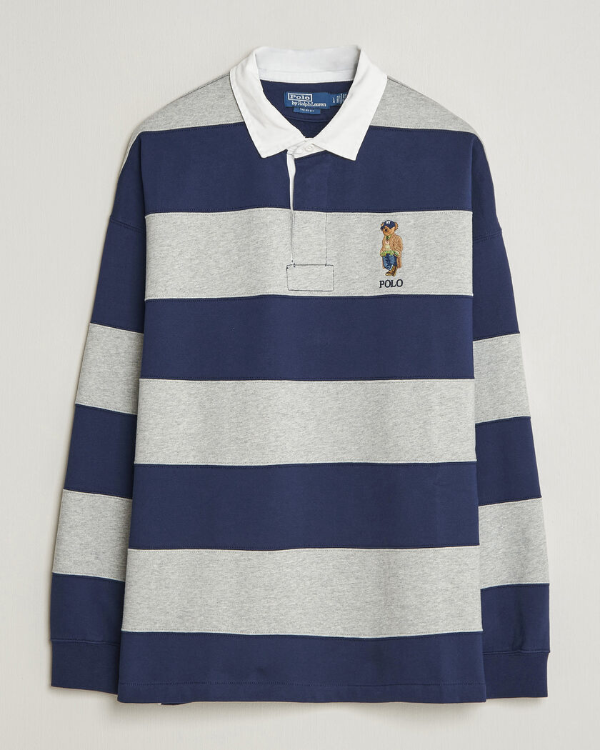 Polo Ralph Lauren Rugby Pullover Navy/Andover Heather – Flerfarget