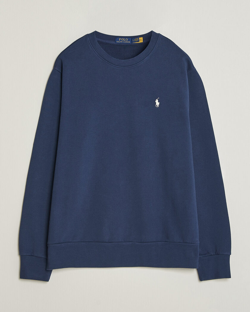 Polo Ralph Lauren Loopback Terry Sweatshirt Cruise Navy – Blå