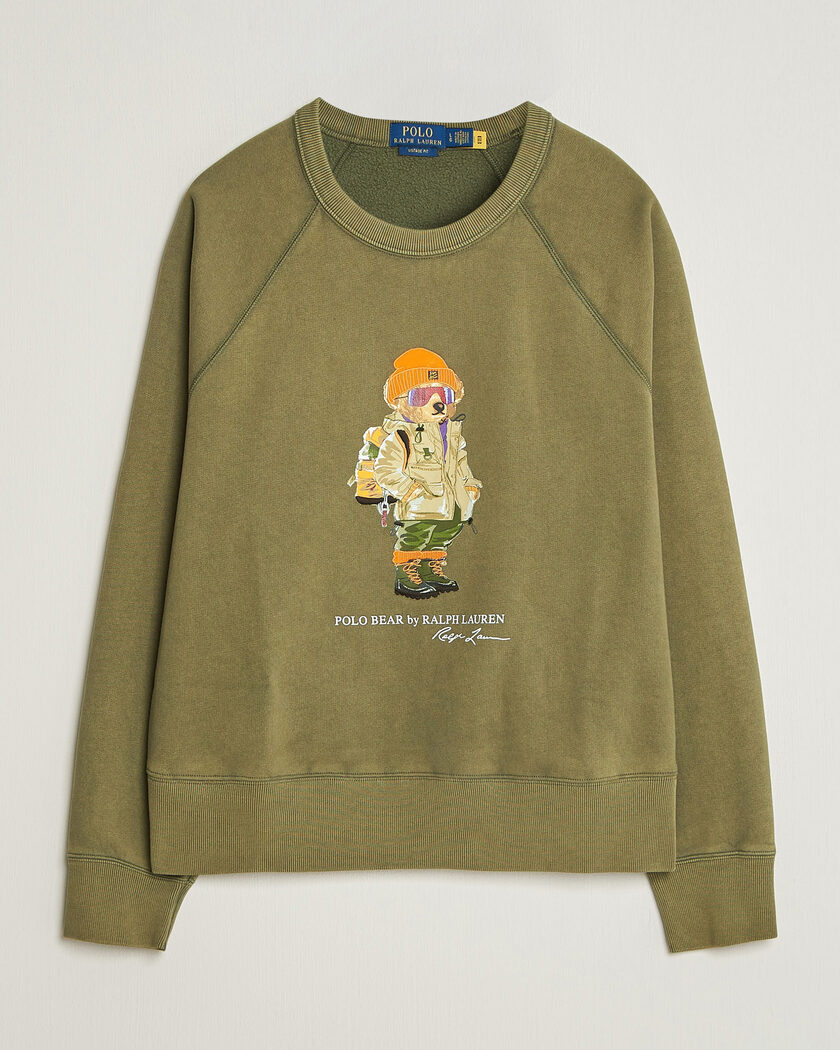 Polo Ralph Lauren Fleece Bear Sweatshirt Cruise Olive – Grønn