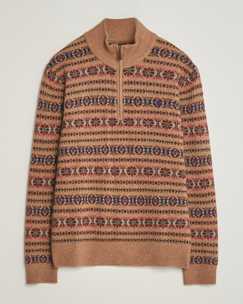 Polo Ralph Lauren Fair Isle Wool Half-Zip Multi Combo – Flerfarget