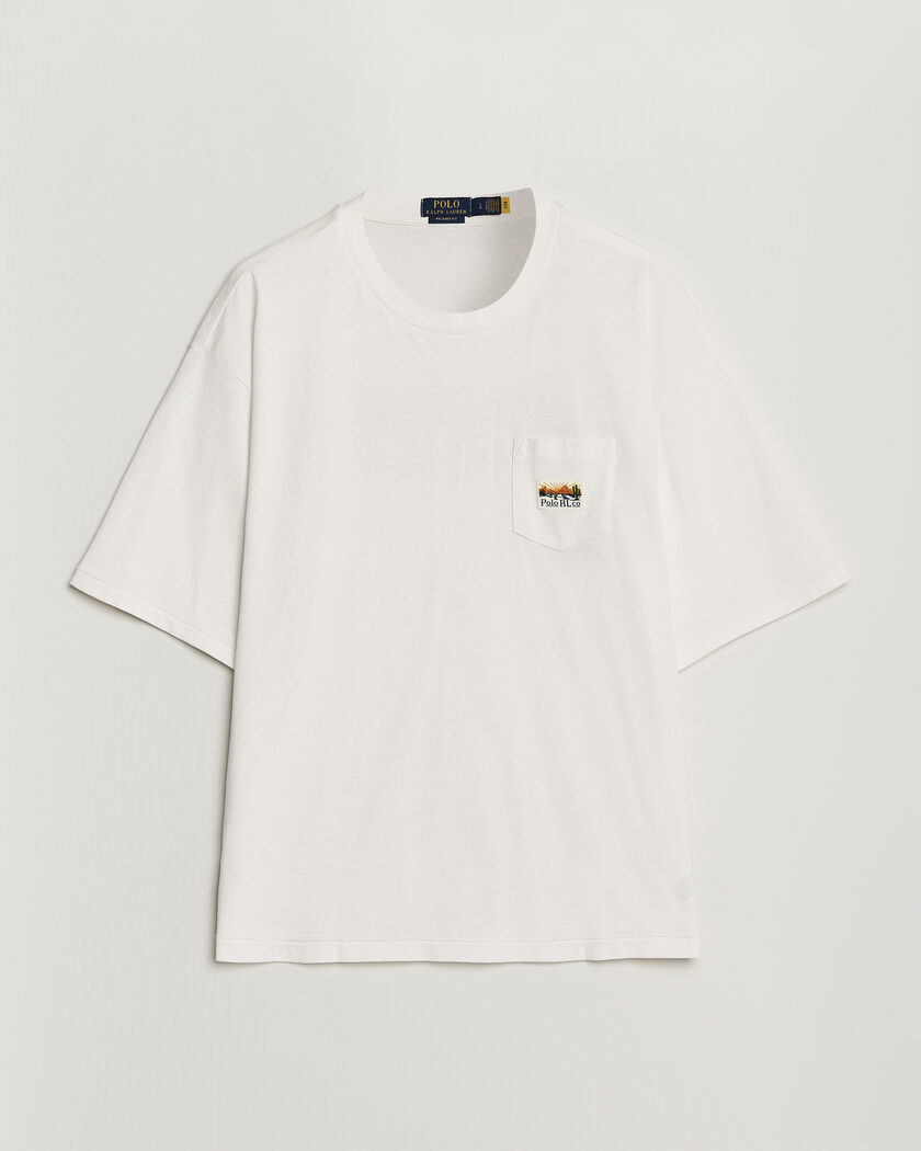 Polo Ralph Lauren Relaxed Fit Print T-Shirt Nevis – Hvit