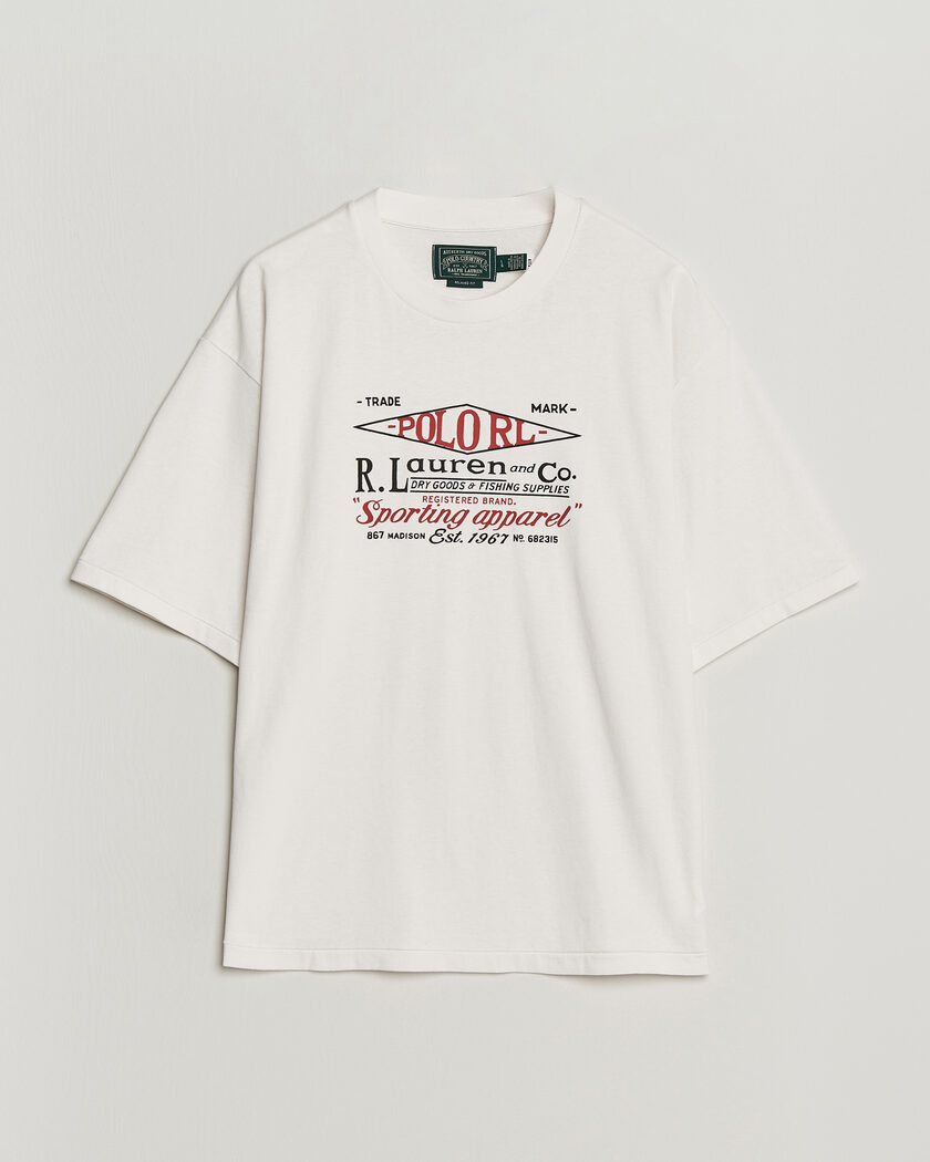 Polo Ralph Lauren Relaxed Fit Print T-Shirt Nevis – Hvit
