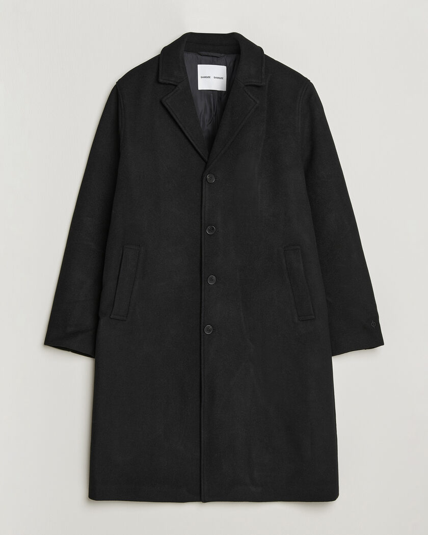 Samsøe Samsøe Falco Wool Coat Black – Svart