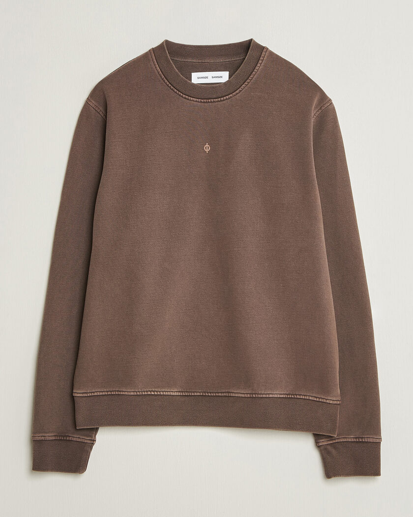 Samsøe Samsøe Ollie Washed Crew Neck Sweatshirt Delicioso – Brun