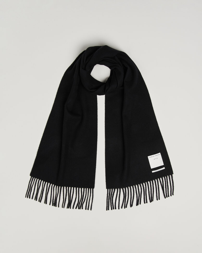 Tiger of Sweden Sylan Wool Scarf Black – Svart