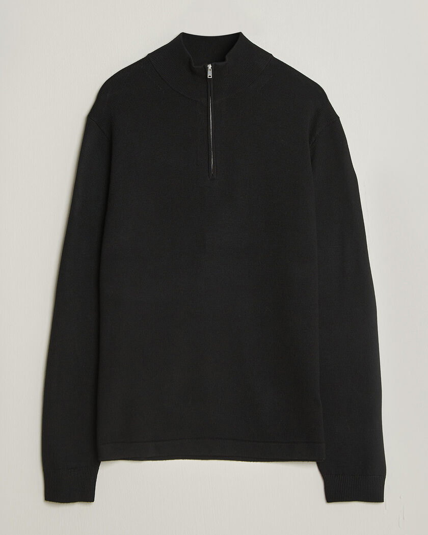 Tiger of Sweden Travis Wool Half Zip Black – Svart