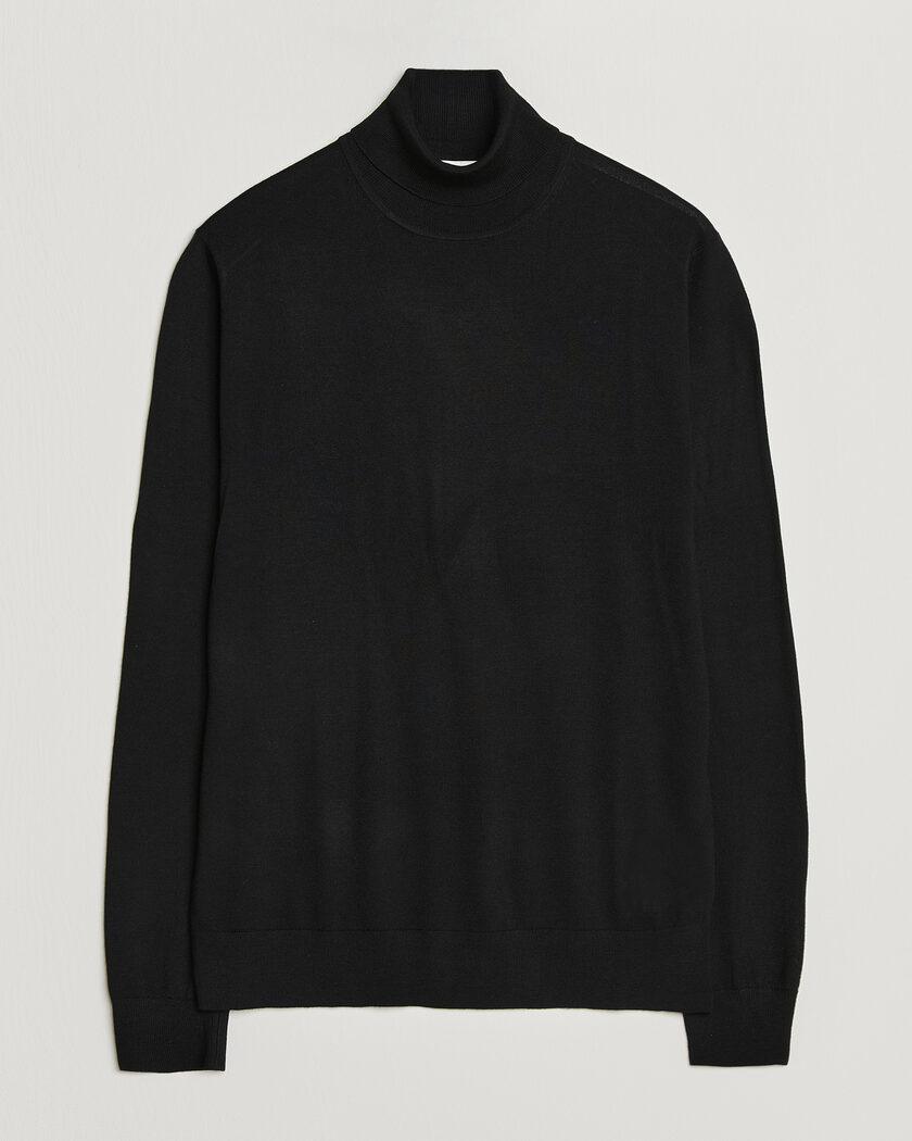 Tiger of Sweden Nevile Extra Fine Merino Polo Black – Svart
