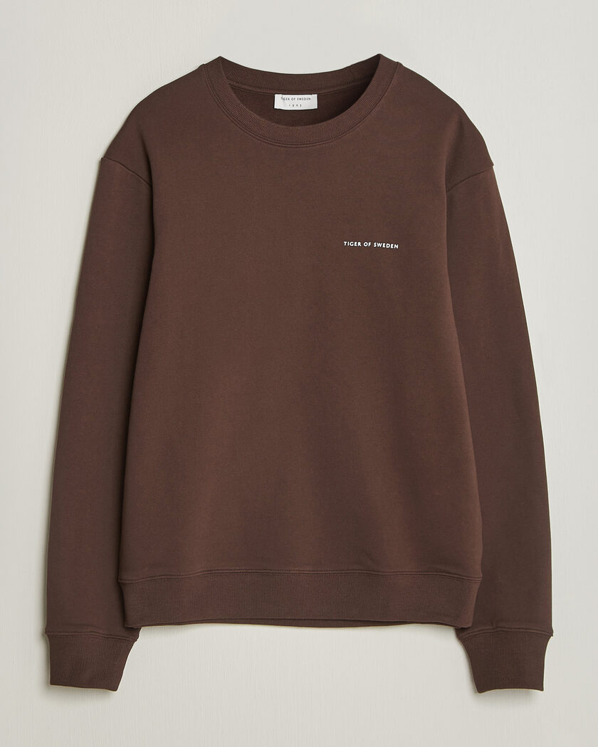 Tiger of Sweden Emerson Crew Neck Sweatshirt Dark Mahogany – Brun