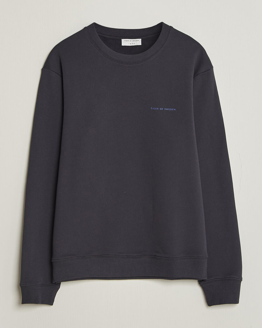 Tiger of Sweden Emerson Crew Neck Sweatshirt Light Ink – Blå
