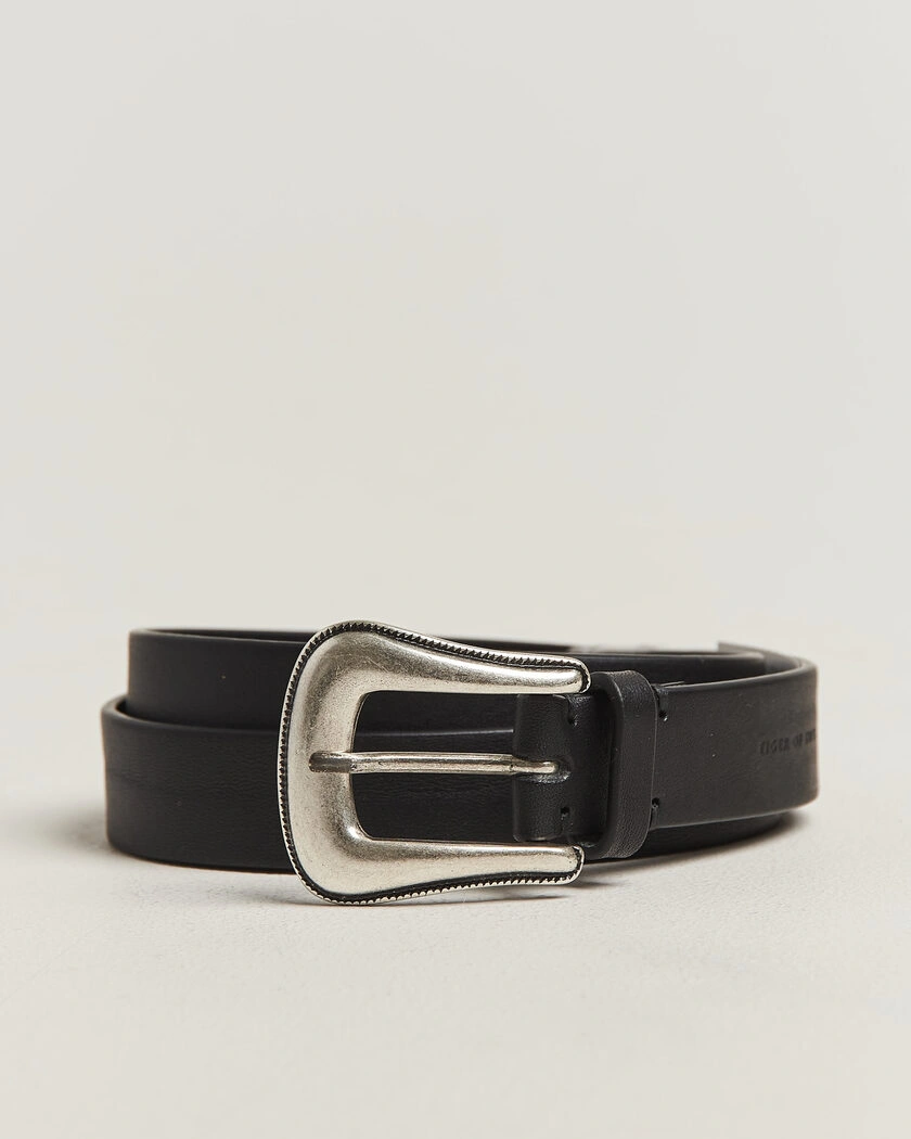 Tiger of Sweden Ecus Leather Western Belt Black – Svart