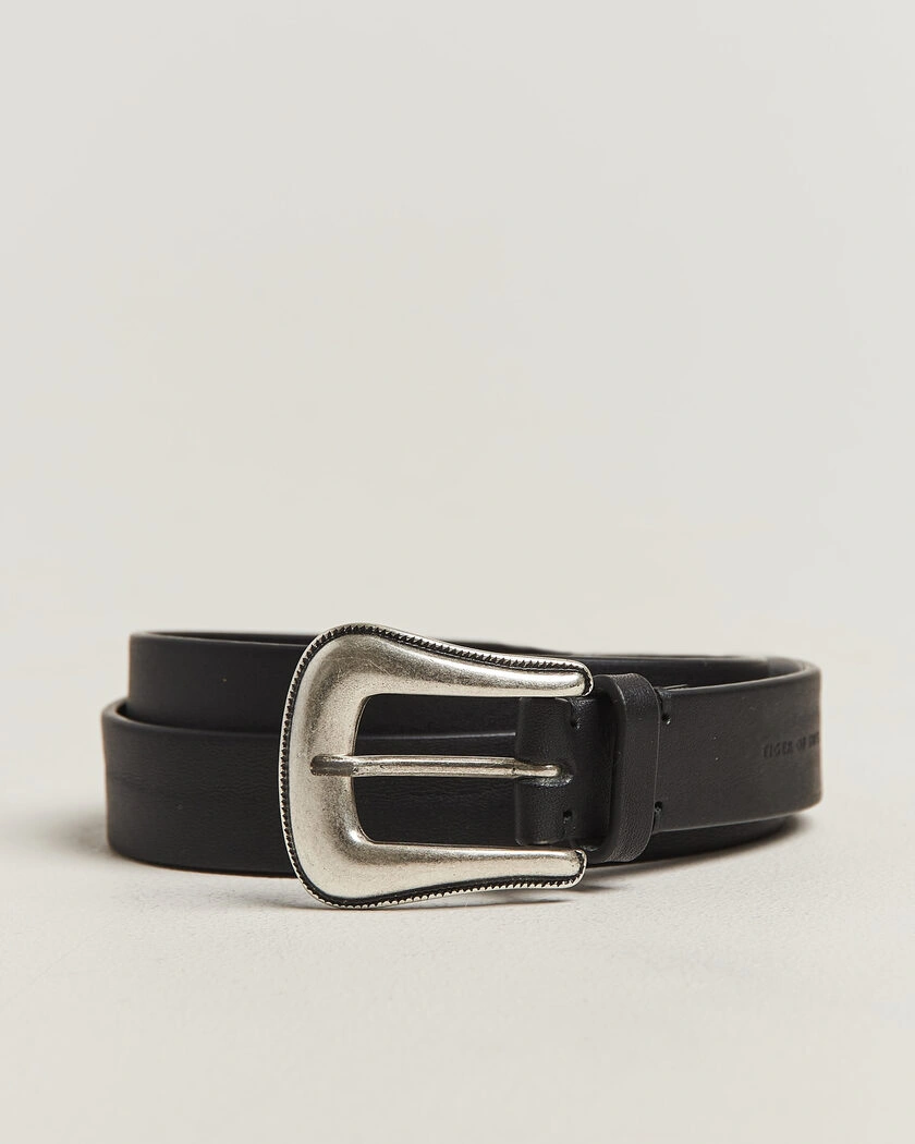Tiger of Sweden Ecus Leather Western Belt Black – Svart